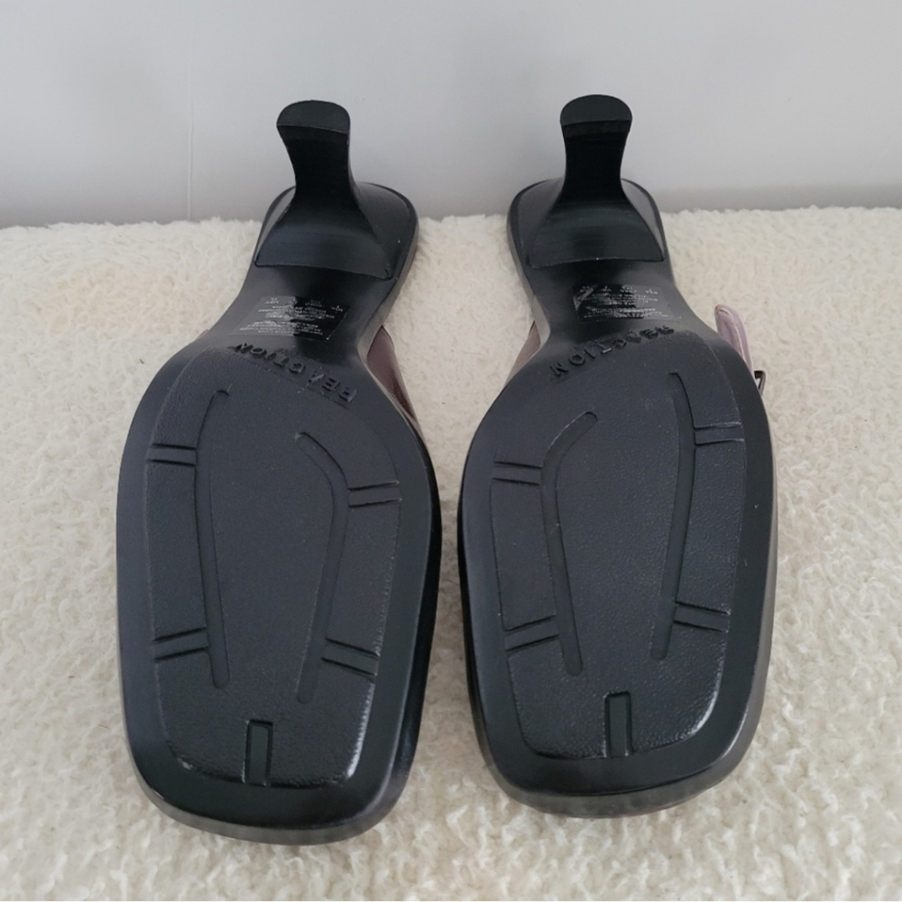 KENNETH COLE REACTION Kitten Heel Slide Ons Size 7 - Picture 7 of 12